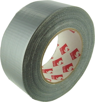 Duct-tape 50mmx50mtr grijs/silver